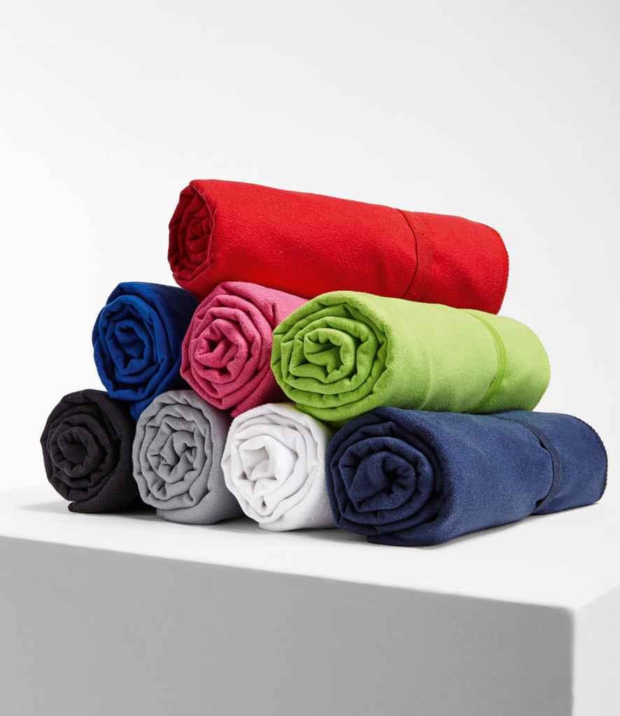 SOL'S Atoll 50 Microfibre Hand Towel | Red Towel SOL'S style-01209 Schoolwear Centres