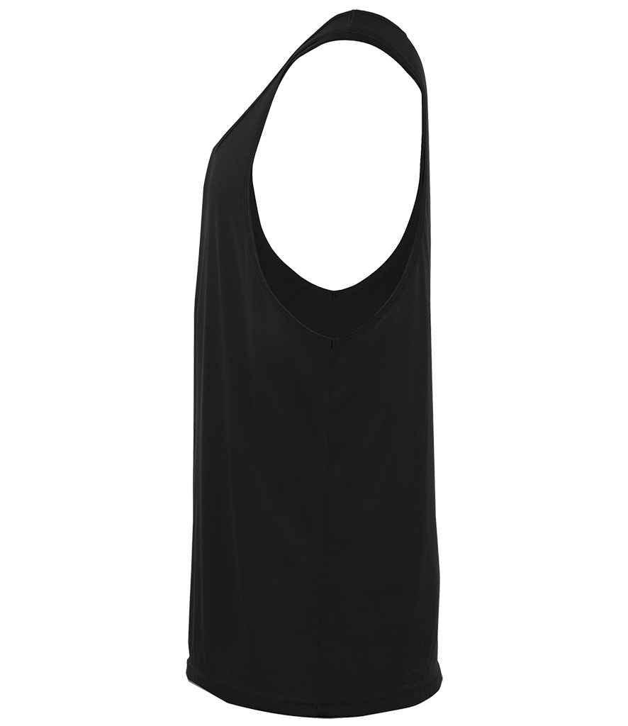 SOL'S Unisex Jamaica Tank Top | Black T-Shirt SOL'S style-01223 Schoolwear Centres
