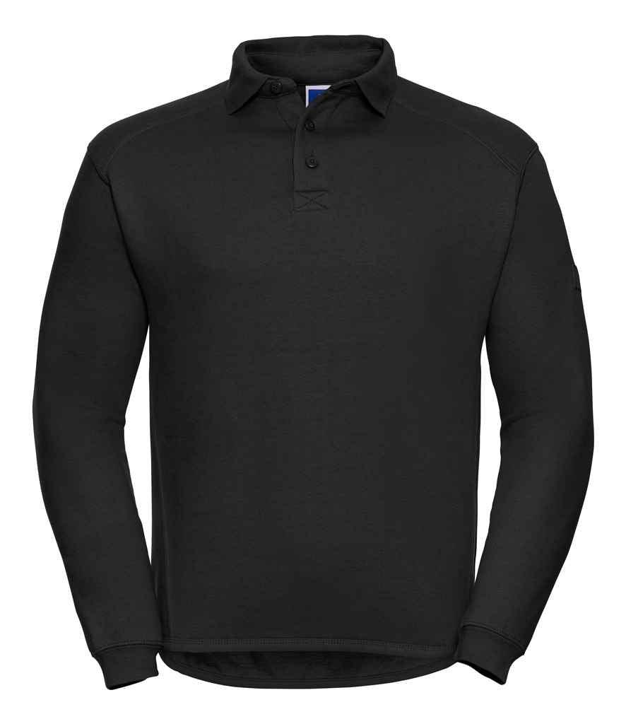 Russell Heavy Duty Collar Sweatshirt | Black Sweatshirt Russell style-012m Schoolwear Centres