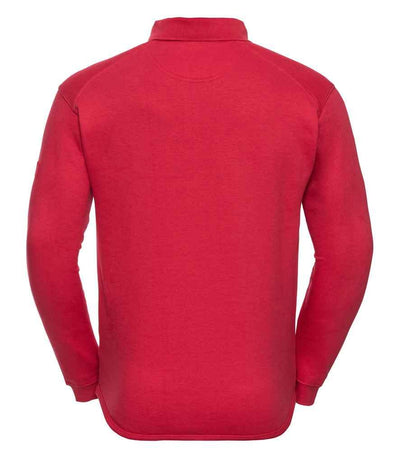 Russell Heavy Duty Collar Sweatshirt | Classic Red Sweatshirt Russell style-012m Schoolwear Centres