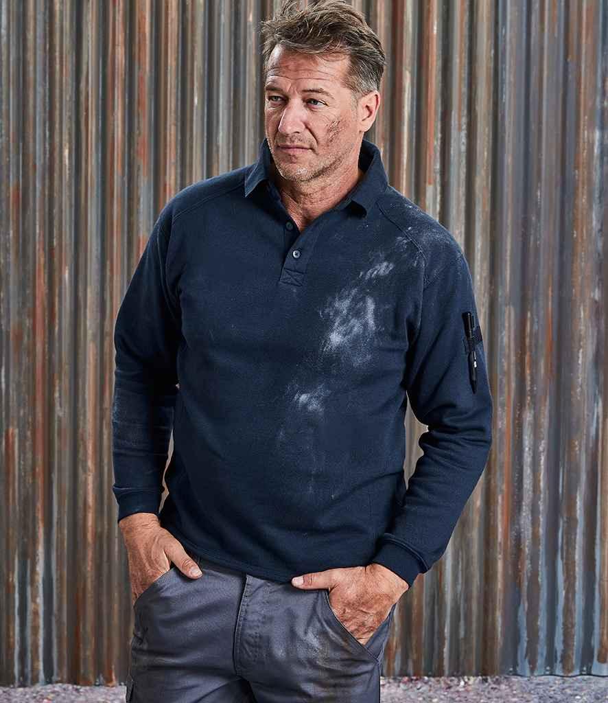 Russell Heavy Duty Collar Sweatshirt | French Navy Sweatshirt Russell style-012m Schoolwear Centres