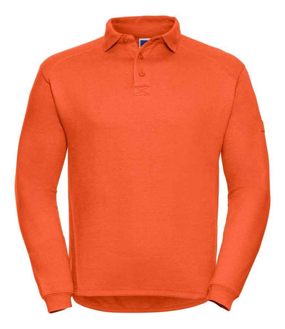 Russell Heavy Duty Collar Sweatshirt | Orange Sweatshirt Russell style-012m Schoolwear Centres