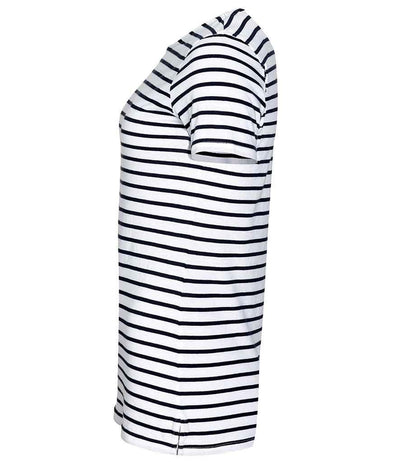 SOL'S Ladies Miles Striped T-Shirt | White/Navy T-Shirt SOL'S style-01399 Schoolwear Centres