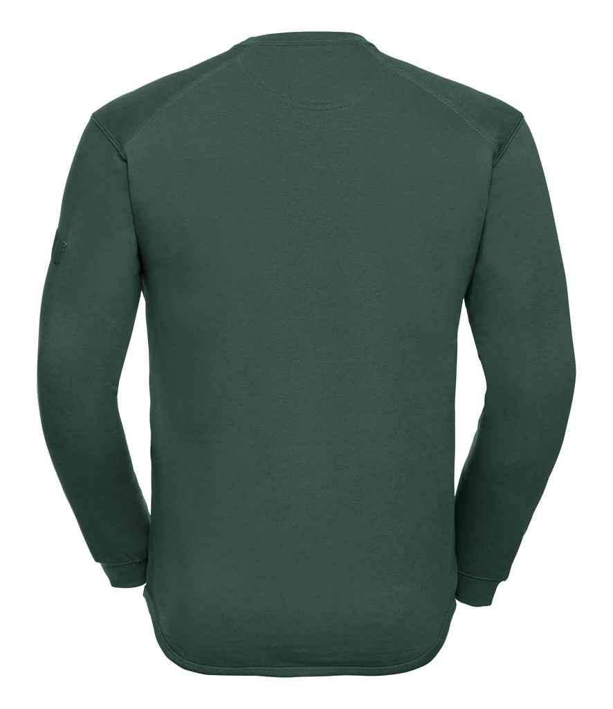 Russell Heavyweight Sweatshirt | Bottle Green Sweatshirt Russell style-013m Schoolwear Centres