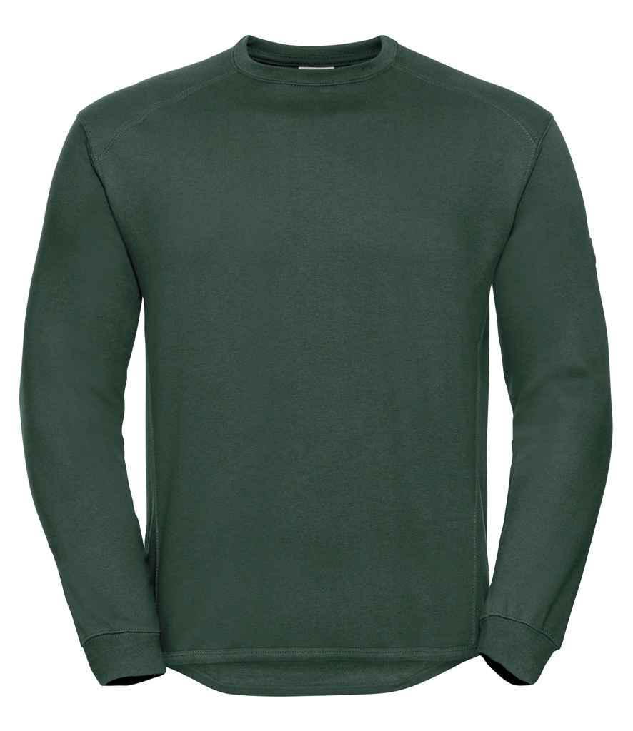 Russell Heavyweight Sweatshirt | Bottle Green Sweatshirt Russell style-013m Schoolwear Centres