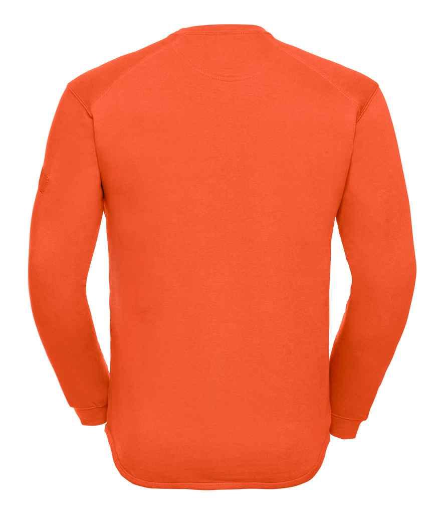 Russell Heavyweight Sweatshirt | Orange Sweatshirt Russell style-013m Schoolwear Centres