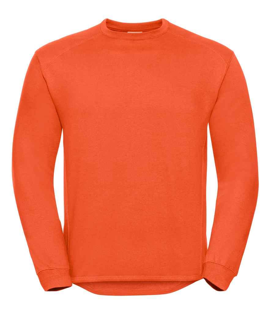 Russell Heavyweight Sweatshirt | Orange Sweatshirt Russell style-013m Schoolwear Centres
