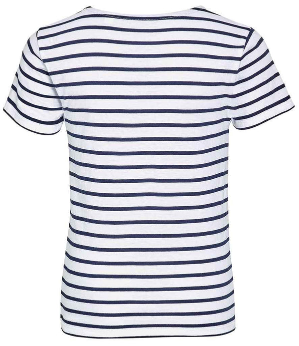 SOL'S Kids Miles Striped T-Shirt | White/Navy T-Shirt SOL'S style-01400 Schoolwear Centres