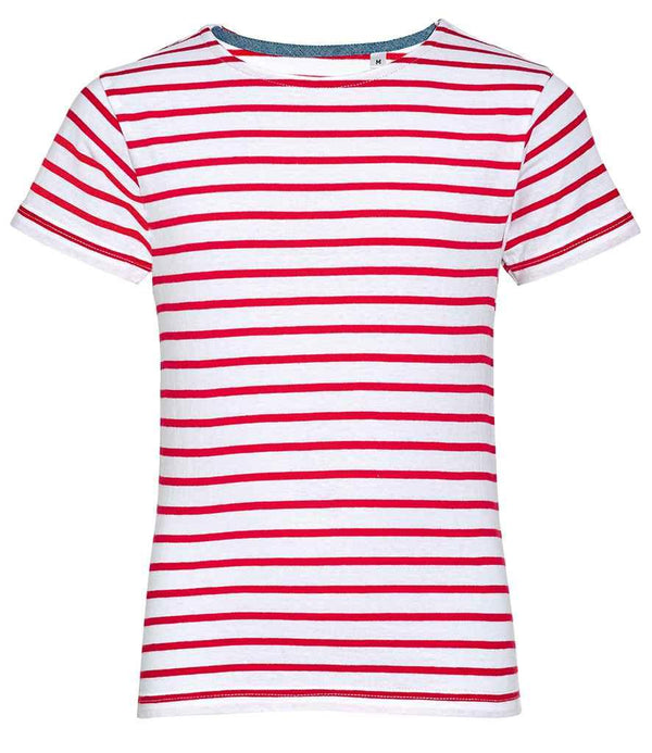 SOL'S Kids Miles Striped T-Shirt | White/Red T-Shirt SOL'S style-01400 Schoolwear Centres