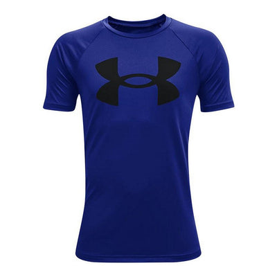 Short Sleeve T-Shirt Under Armour Tech Big Logo Blue Under Armour Brand_Under Armour, category-reference-2491, category-reference-3268, category-reference-3269, Condition_NEW, healthy living, outdoors / camping, Price_20 - 50, Size_10-12 Years, Size_14-16 Years, Size_8 Years, Size_Adult, sports / fitness Schoolwear Centres