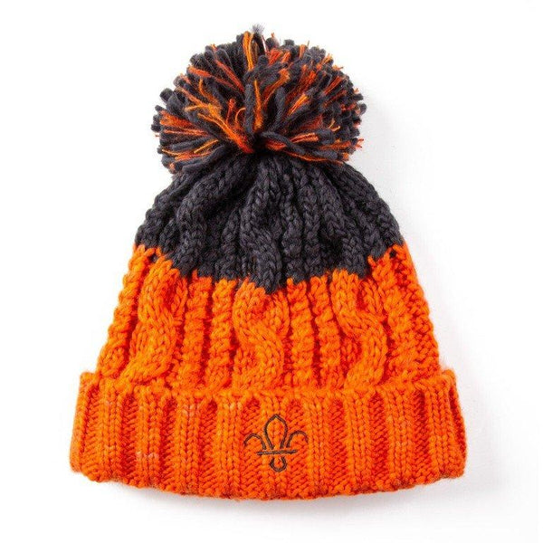 Fleur de Lis Scouts Knitted Bobble Hat