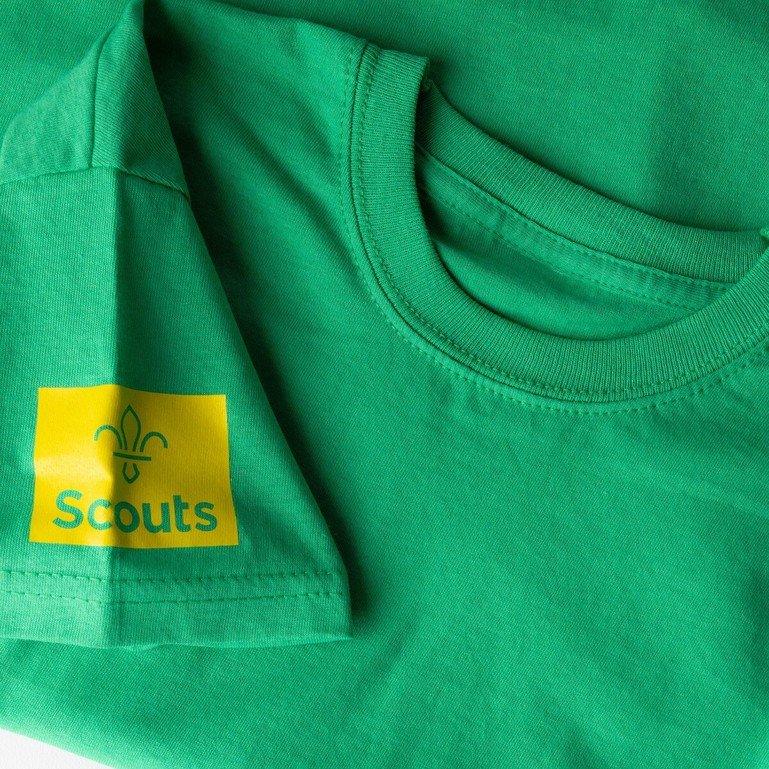 Fleur de Lis Scouts Brights Front Print Kids T-Shirt - Schoolwear Centres | School Uniforms near me