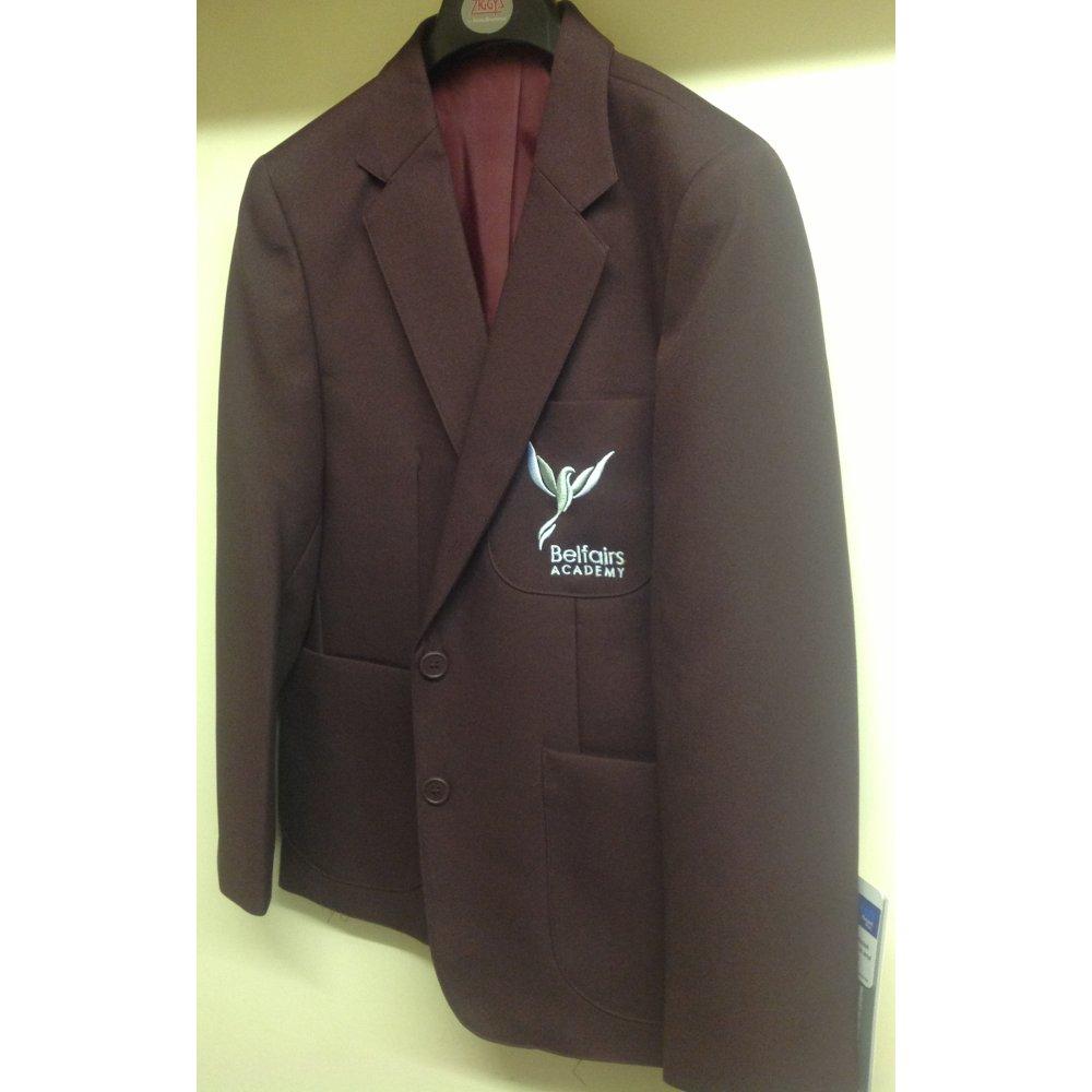Belfairs Academy - Boys Maroon Blazer with School Logo - Schoolwear Centres | School Uniform Centres