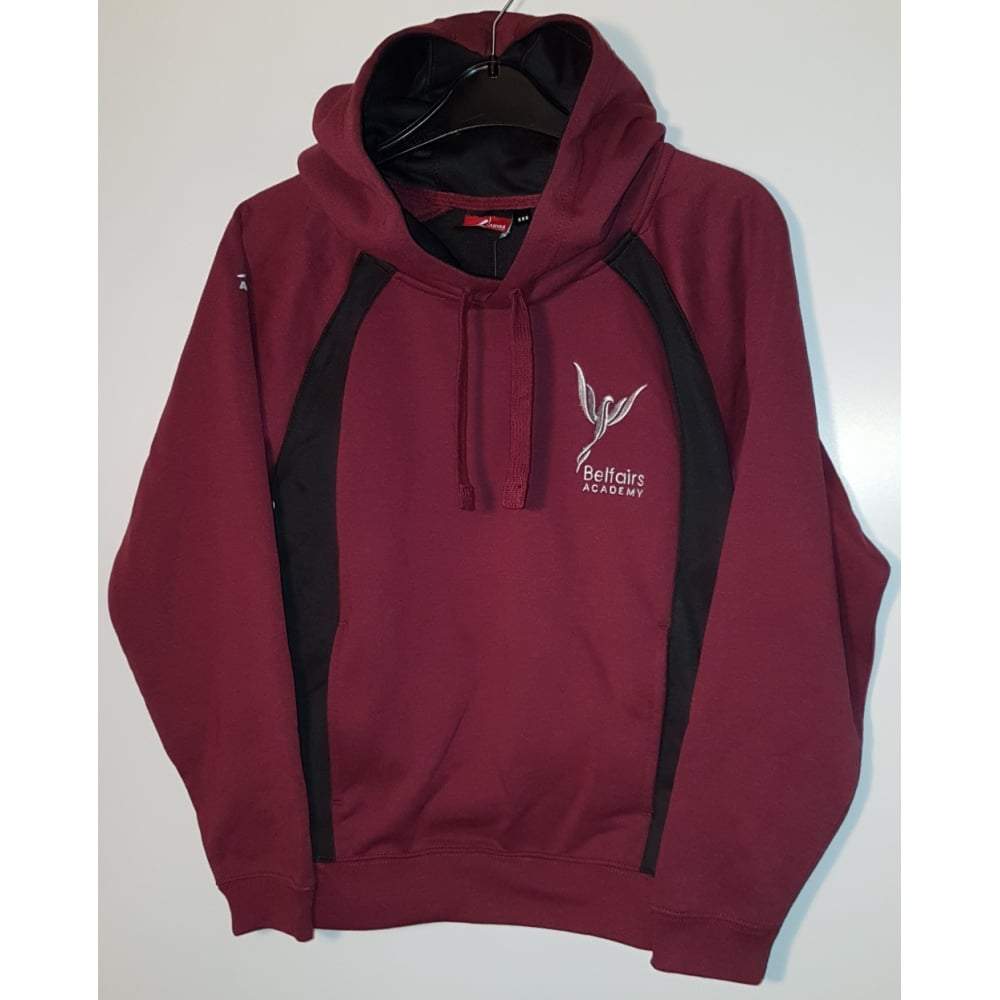 Belfairs Academy | Official School (Maroon/Black) Hoody with School Logo