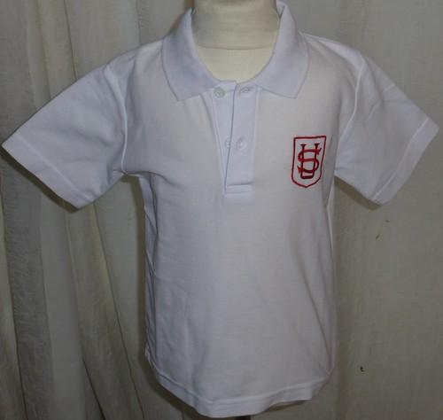 Saint Ursula's Catholic Infant School - White Polo Shirt with School Logo - Schoolwear Centres | School Uniform Centres