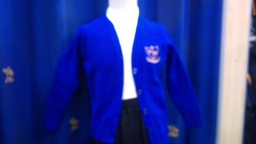 St Nicholas C Of E Primary School - Royal Knitted Cardigan with School Logo - Schoolwear Centres | School Uniform Centres