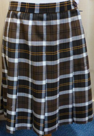 West Leigh School - Brown Tartan Skirt - Schoolwear Centres | School Uniform Centres