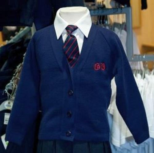 Great Berry Primary School - Navy Knitwear Cardigan 100% Acrylic with School Logo - Schoolwear Centres | School Uniform Centres