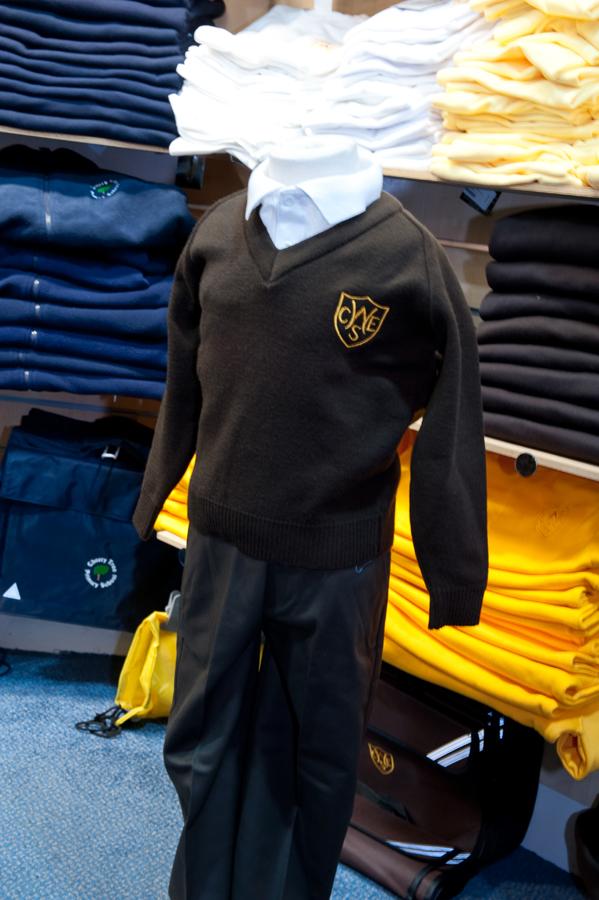 The Wickford Infant School - Brown Knitwear (Knitted) Jumper with School Logo - Schoolwear Centres | School Uniform Centres