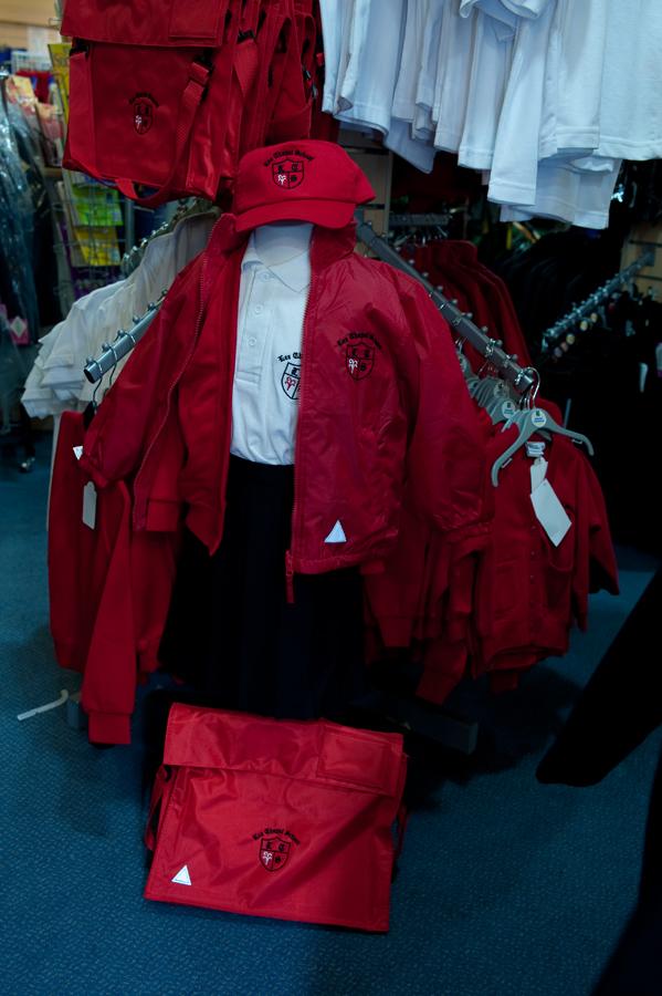 Lee Chapel Primary School - Red Book & P E Bags with School Logo - Schoolwear Centres | School Uniform Centres