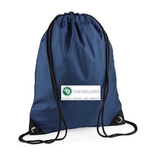 The Willows Primary School - Navy Bookbag, P E Bag & Backpacks with School Logo - Schoolwear Centres | School Uniform Centres