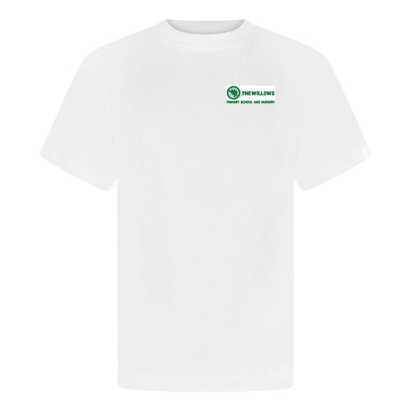 The Willows Primary School - White P E T-Shirt with School Logo - Schoolwear Centres | School Uniform Centres