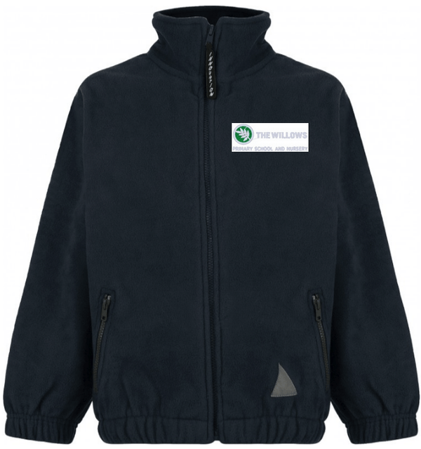 The Willows Primary School - Navy Fleece Jacket with School Logo - Schoolwear Centres | School Uniform Centres