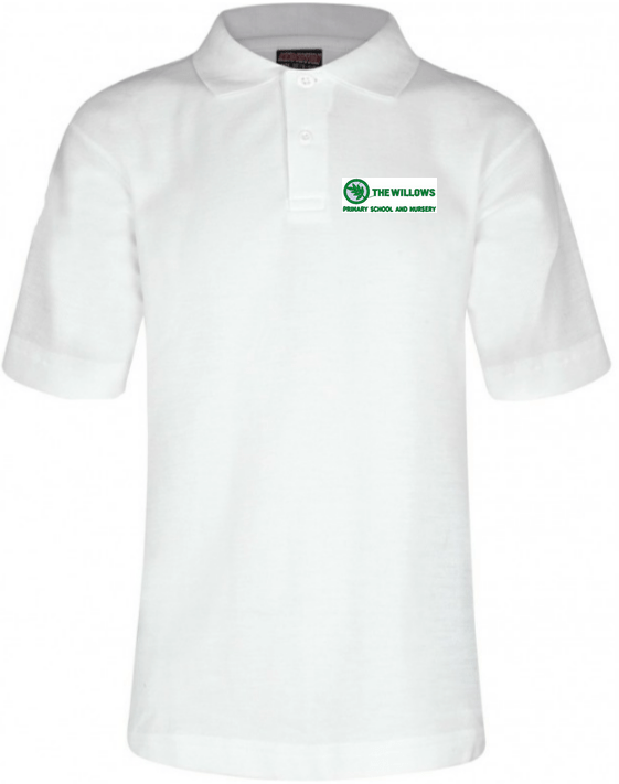 The Willows Primary School - White Polo Shirt with School Logo - Schoolwear Centres | School Uniform Centres