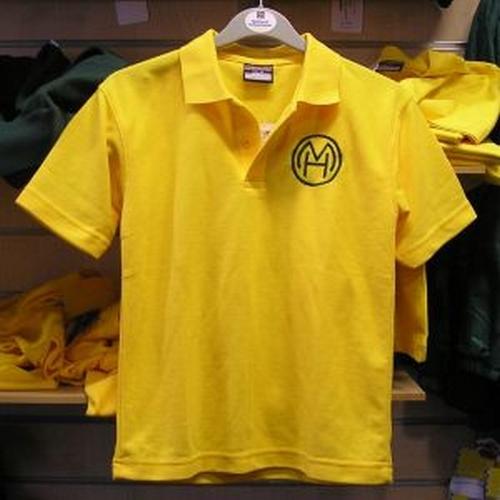 Milton Hall Primary School - Gold Polo Shirt with School Logo - Schoolwear Centres | School Uniform Centres