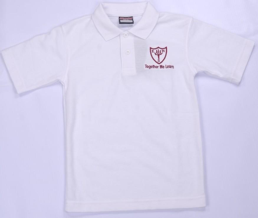 Earls Hall Primary School - White Polo Shirt with School Logo - Schoolwear Centres | School Uniform Centres