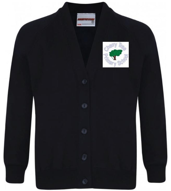 Cherry Tree Primary School - Navy Sweatshirt Cardigan with School Logo - Schoolwear Centres | School Uniform Centres