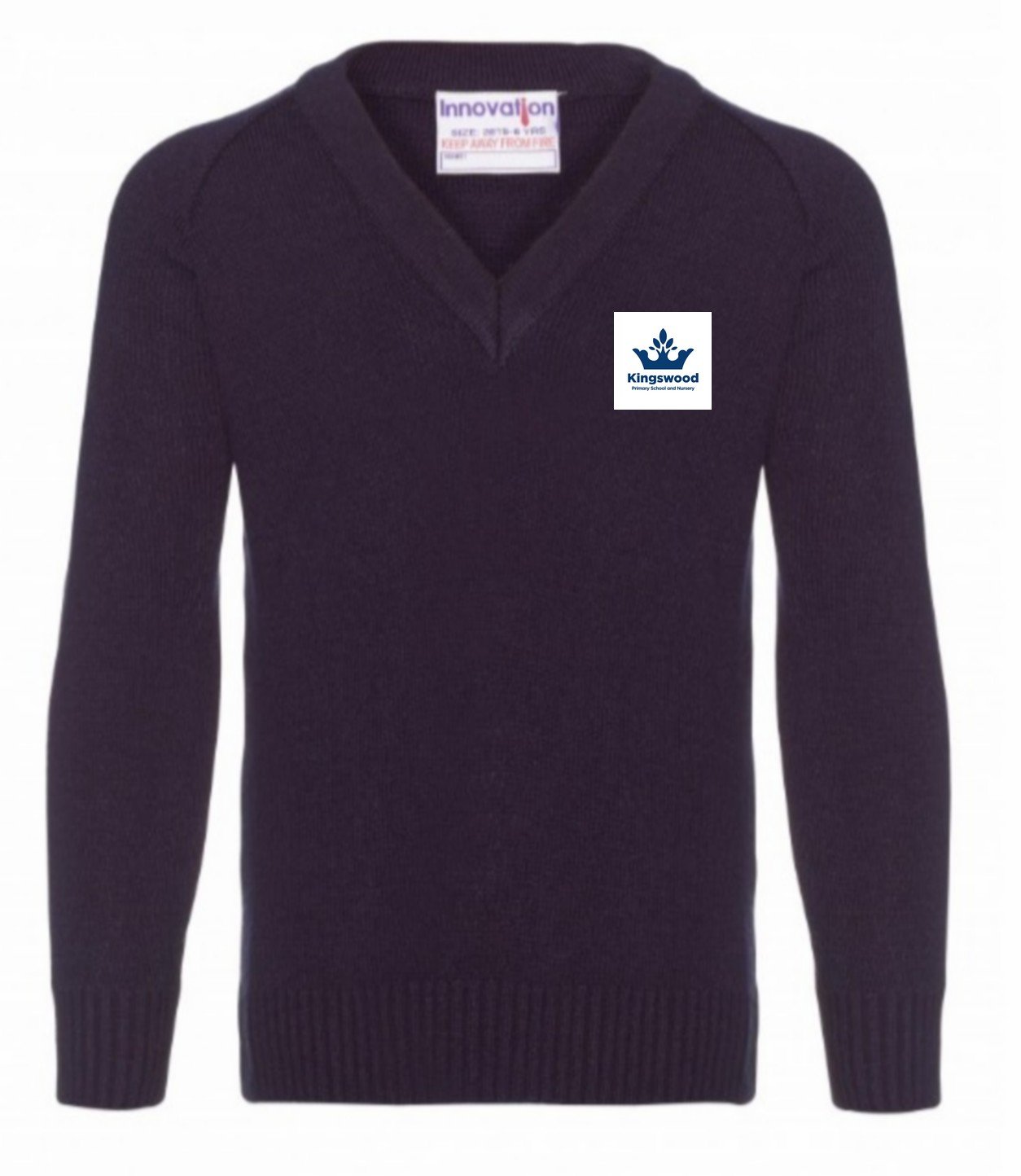 Kingswood Primary School - Navy Knitwear (Knitted) Jumper with School Logo - Schoolwear Centres | School Uniform Centres