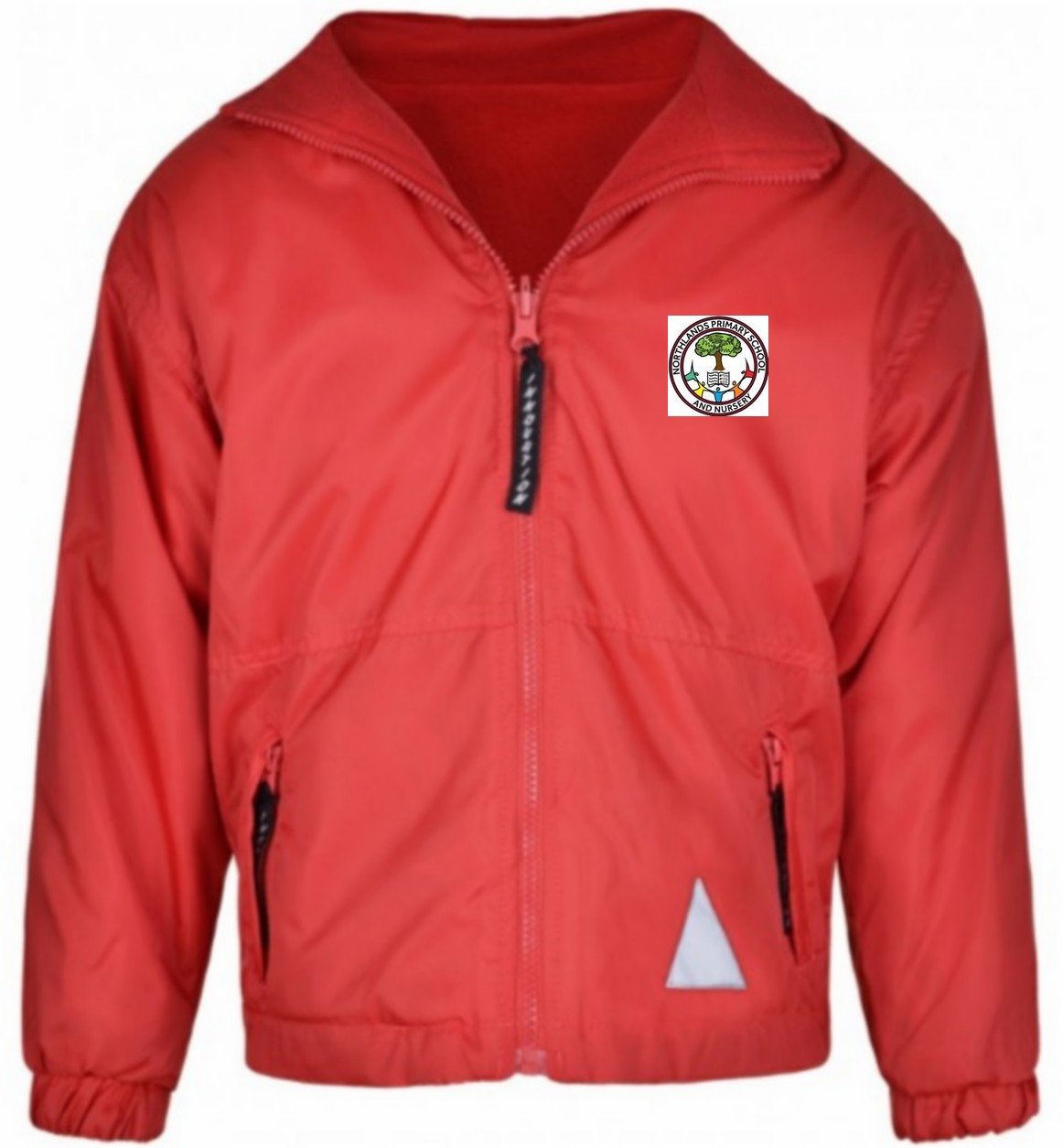 Northlands Junior School - Red Reversible Fleece Jacket with School Logo - Schoolwear Centres | School Uniform Centres