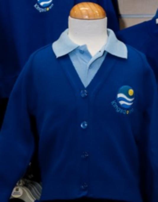 Kingsdown School - Ensign Knitwear (Knitted) Cardigan with School Logo - Schoolwear Centres | School Uniform Centres