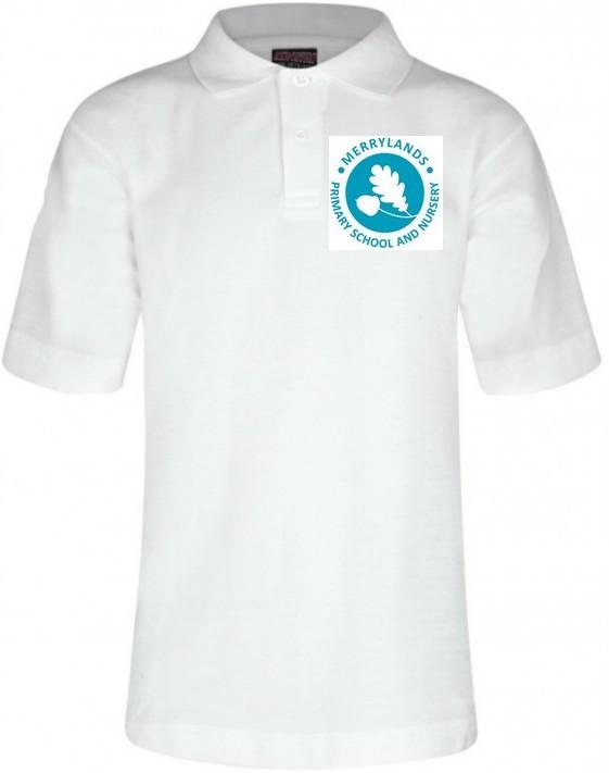 Merrylands Primary School - White Polo Shirt with School Logo - Schoolwear Centres | School Uniform Centres