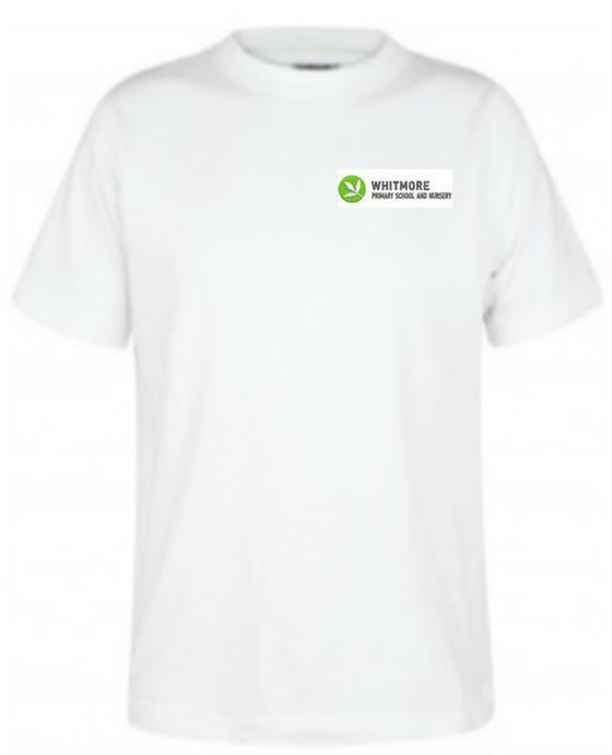 Whitmore Primary School and Nursery - White T-Shirt with School Logo - Schoolwear Centres | School Uniform Centres