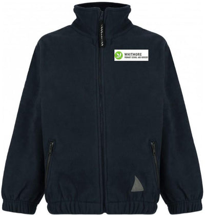 Whitmore Primary School and Nursery - Black Fleece Jacket with School Logo - Schoolwear Centres | School Uniform Centres