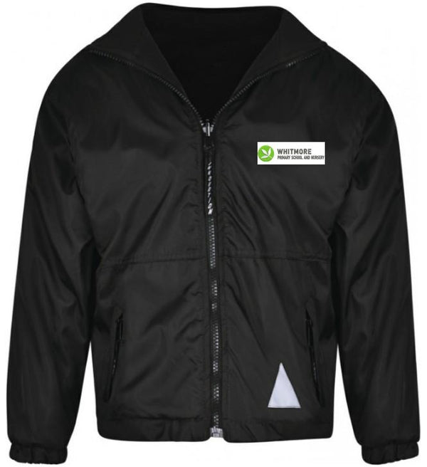 Whitmore Primary School and Nursery - Black Reversible Fleece Jacket with School Logo - Schoolwear Centres | School Uniform Centres
