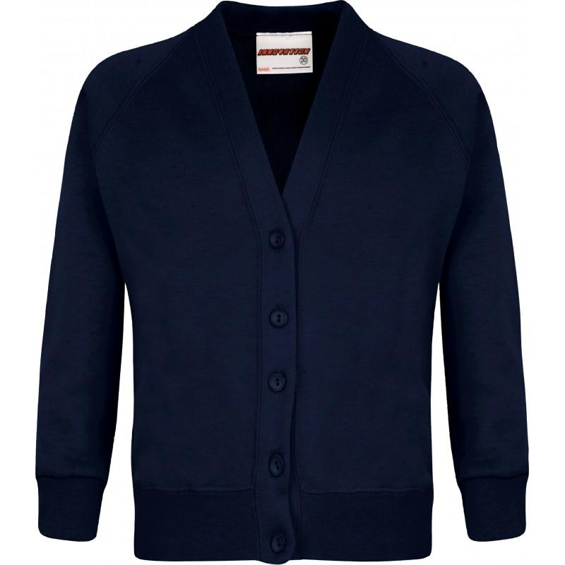 Sweatshirt Cardigans - available in 15 Colours - Schoolwear Centres | School Uniform Centres