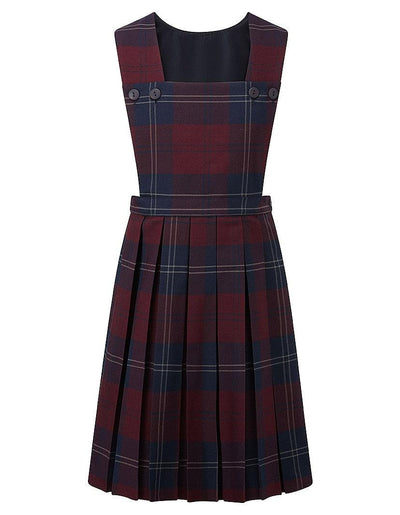 Prestwick Tartan Pinafore | Bottle  | Grey | Maroon | Red | Royal Blue - Schoolwear Centres | School Uniform Centres
