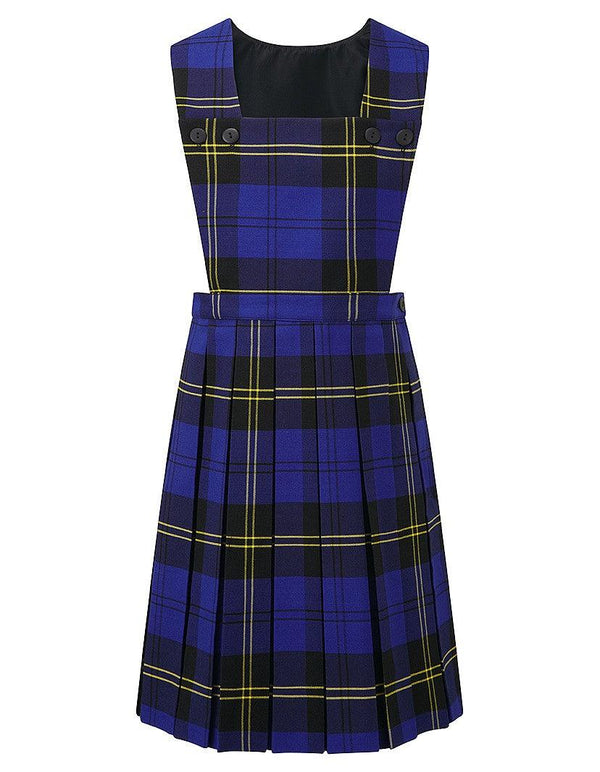 Prestwick Tartan Pinafore | Bottle  | Grey | Maroon | Red | Royal Blue - Schoolwear Centres | School Uniform Centres