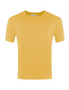West Leigh Infants Gold (P E ) T-Shirt with School Logo T-Shirts School Uniform Centres West Leigh Junior School, West Leigh Pinafore, West Leigh Primary School, Westborough Academy, Westborough Primary, westcliff, Westcliff High, whatsapp, Whitmore Primary, Wickford C of E Schoolwear Centres