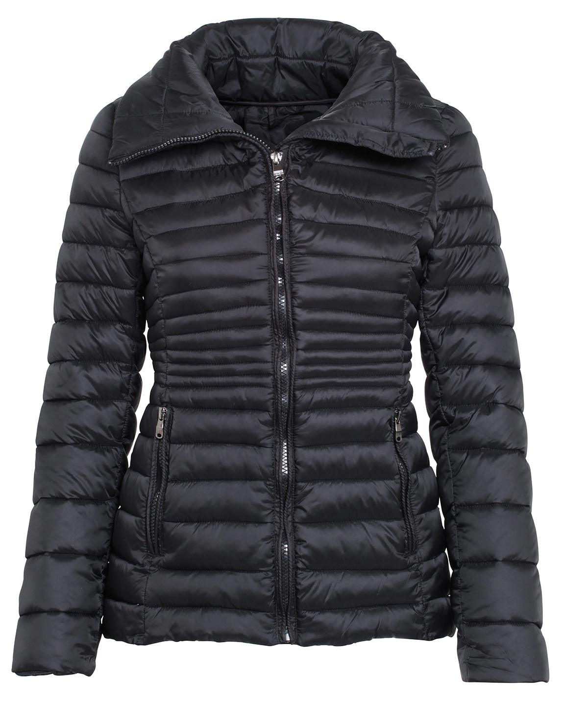 Black - Women's contour quilted jacket Jackets 2786 Jackets & Coats, Padded & Insulation, Rebrandable, Women's Fashion Schoolwear Centres