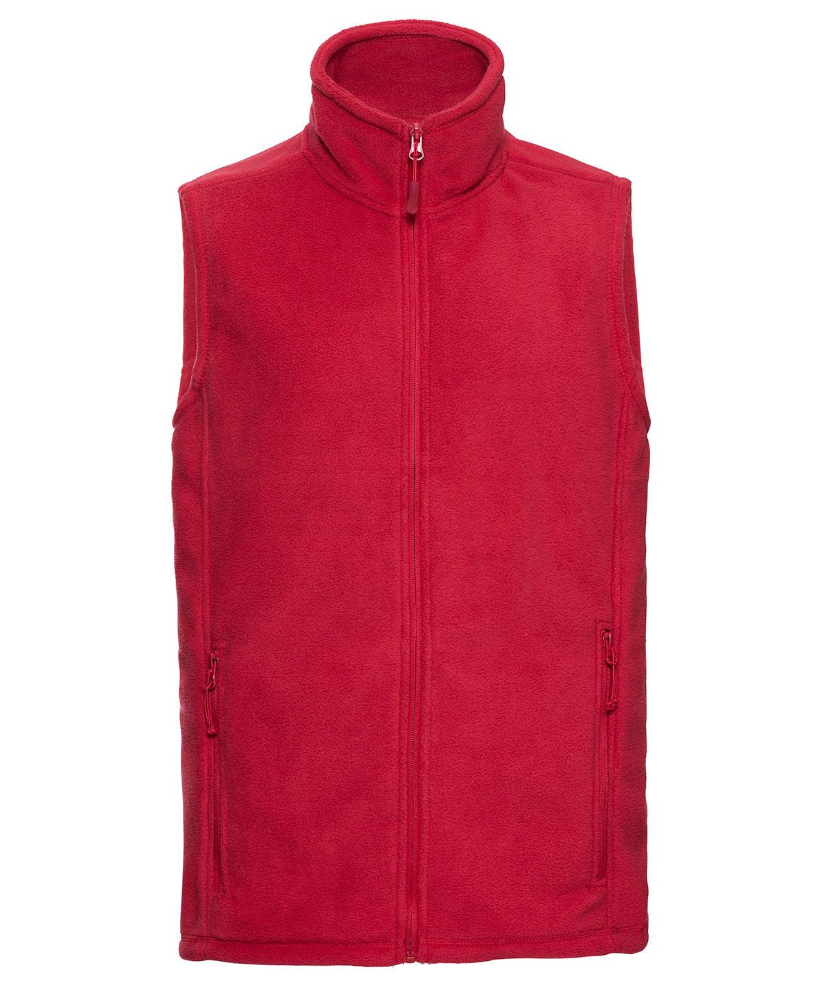 Classic Red - Outdoor fleece gilet Body Warmers Russell Europe Gilets and Bodywarmers, Jackets & Coats, Jackets - Fleece, Must Haves, Workwear Schoolwear Centres