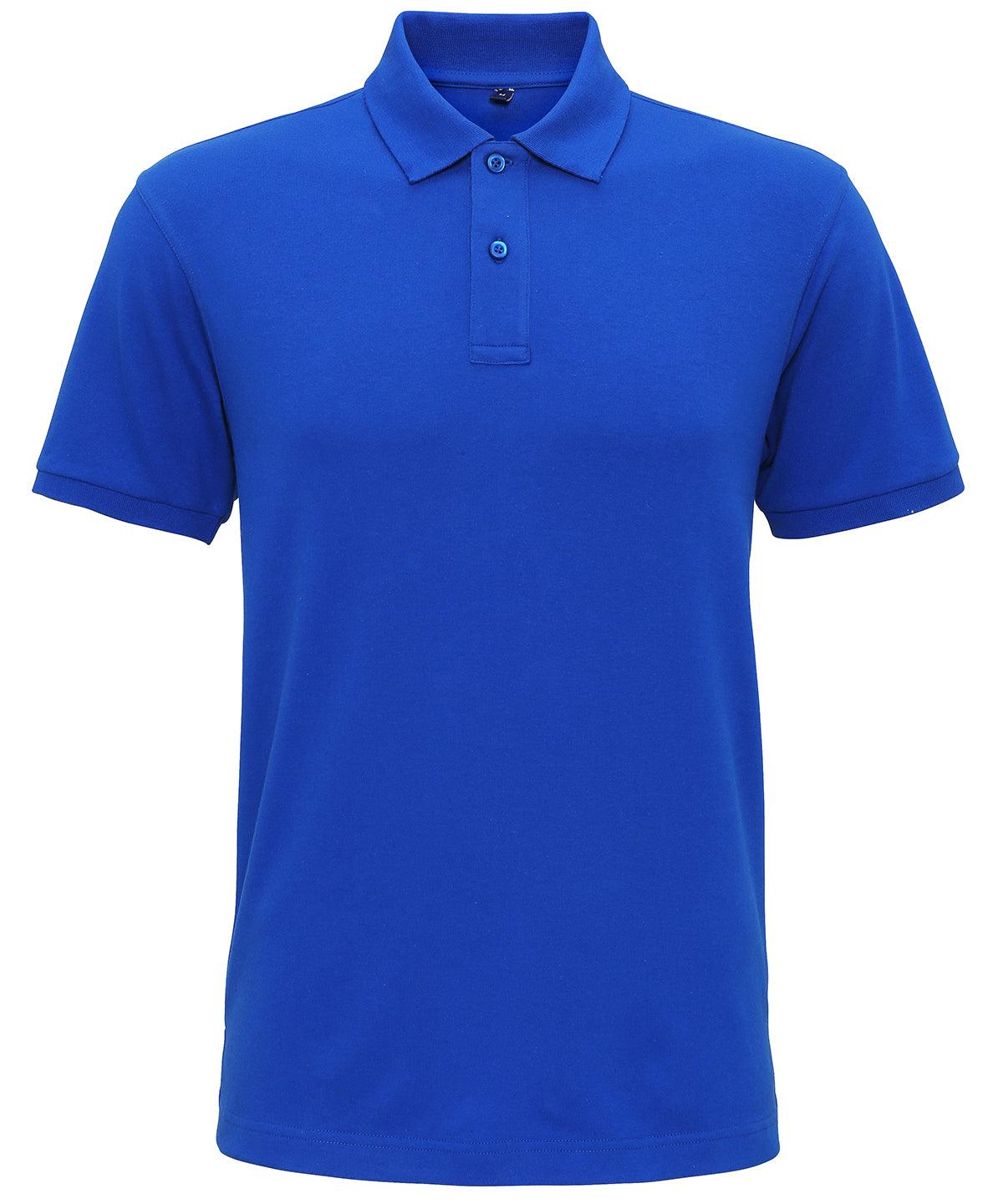 Bright Royal - Men's super smooth knit polo Polos Asquith & Fox Must Haves, Perfect for DTG print, Plus Sizes, Polos & Casual, Raladeal - Recently Added Schoolwear Centres