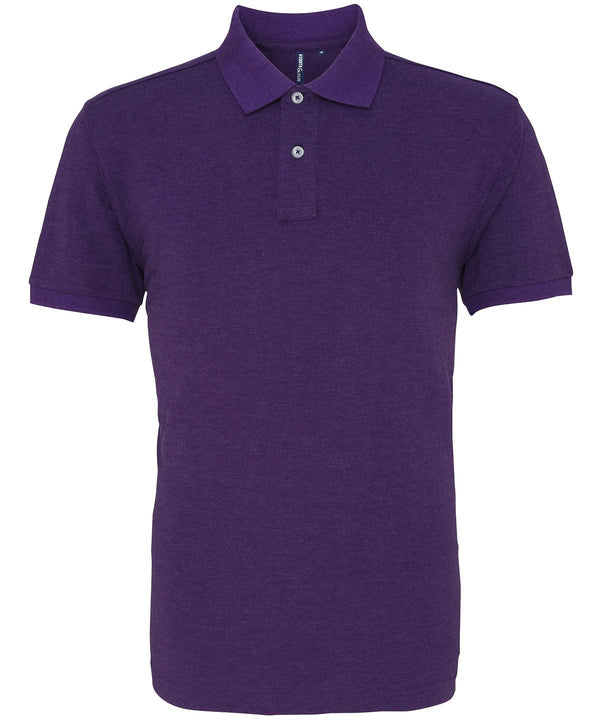 Purple Heather - Men's polo Polos Asquith & Fox 2022 Spring Edit, Hyperbrights and Neons, Must Haves, Perfect for DTG print, Plus Sizes, Polos & Casual, Raladeal - Recently Added, Sports & Leisure, Working From Home Schoolwear Centres