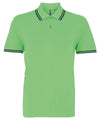 Lime/Navy - Men's classic fit tipped polo Polos Asquith & Fox Must Haves, Perfect for DTG print, Plus Sizes, Polos & Casual, Raladeal - Recently Added Schoolwear Centres
