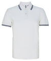 Men's classic fit tipped polo