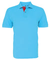 Men's classic fit contrast polo