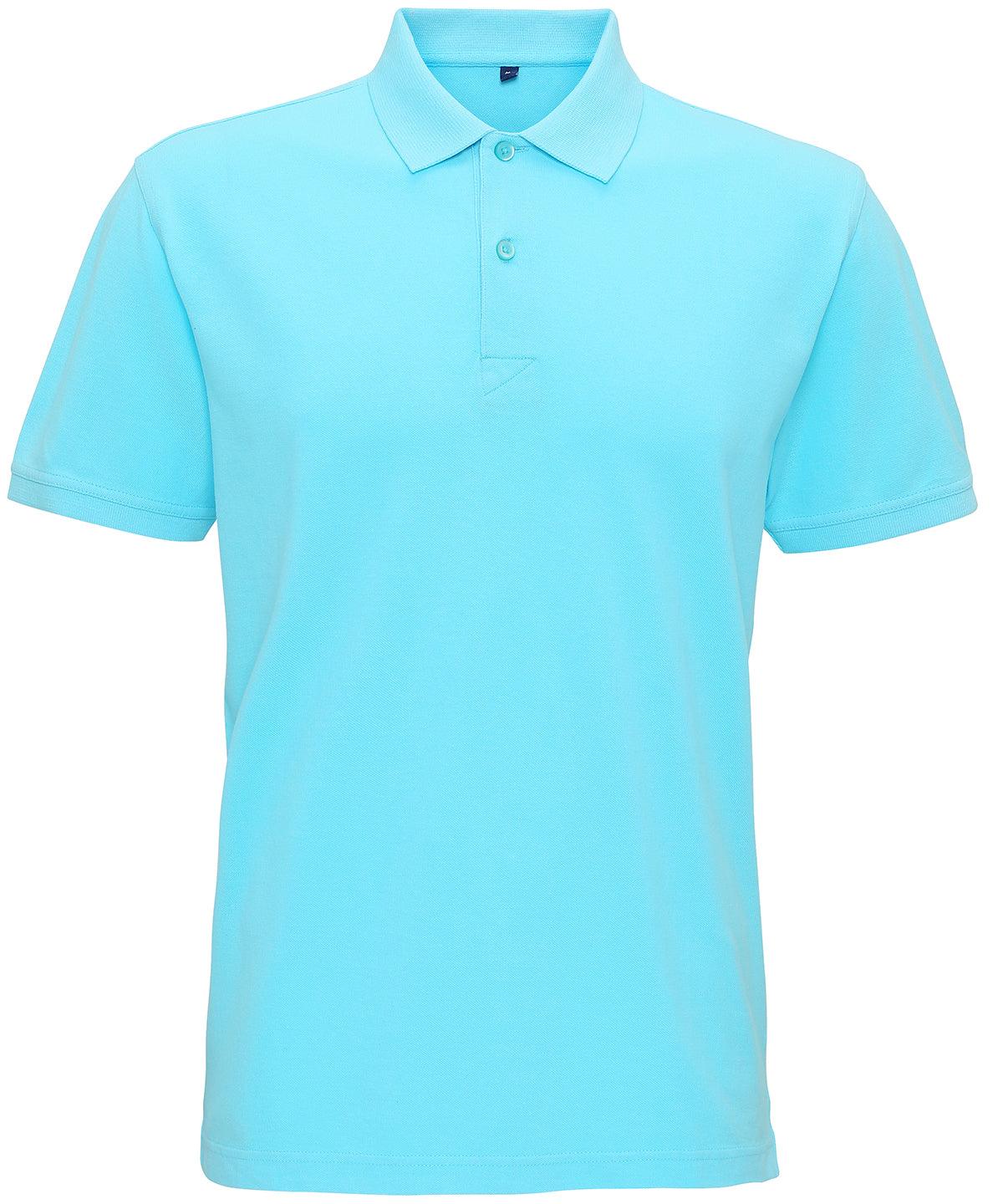 Bright Ocean - Men's coastal vintage wash polo Polos Asquith & Fox Coastal Collection, Perfect for DTG print, Polos & Casual Schoolwear Centres